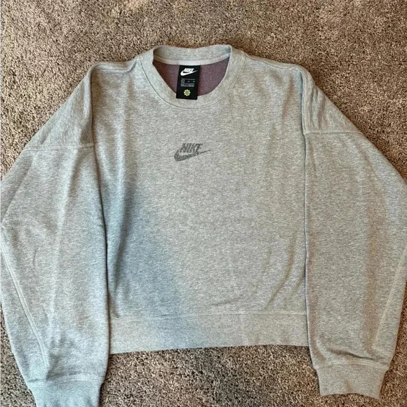 Nike Sportswear Crew FT M2Z DK GREY HEATHER - Picture 2 of 4